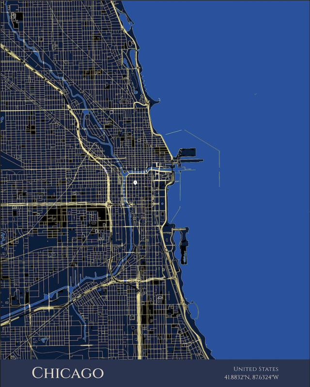 POSTER with custom personalized map print