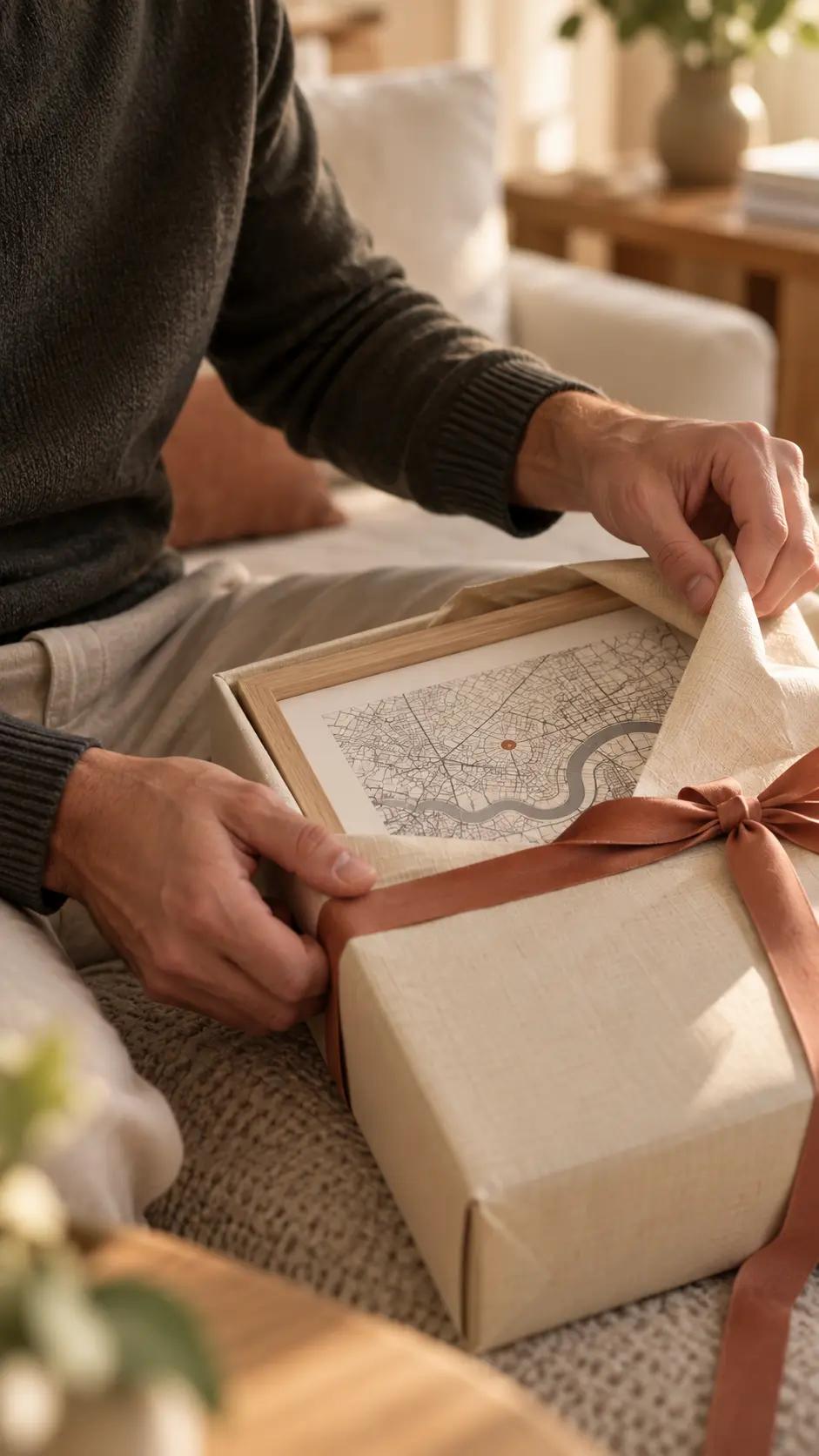 map in frame